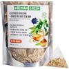 Siberian Green Bustine di tè verde siberiano al ginkgo con mix di ginseng - 50 bustine naturali Altai Siberian, facili da preparare