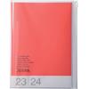 MARK'S(マークス) Mark's, agenda tascabile verticale 2023, formato A5, rosso: settembre 2023-dicembre 2024, include calendario internazionale, mappe della città e custodia brevettata con cerniera