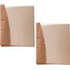 VELOFLEX - Raccoglitore anelli Diamond A4 2 anelli 20 mm, marrone, 2 pezzi