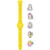HIP HOP Orologio HBU1294 BAMBINI PINTASTIC! quadrante MONO-COLORE BIANCO e CINTURINO SILICONE GIALLO