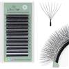 GLAMLASH Extension Ciglia 8D Volume Russo Forma W a Ventaglio Premontate per Uso Professionale in Salon(8D,0.07,C,8-15mm)