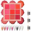 JYIXXZX Pigmenti in Polvere per Unghie, Pigmenti per Unghie Nail Art, Palette di Polvere Unghie Glitter Unghie, Brillantini Unghie per Decorazioni Unghie Nail Art con 6 Applicatori a Doppia Punta