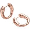 Purelei Vintage Love Orecchini a cerchio - impermeabili | Cerchi strutturati con motivo Aloha in acciaio inossidabile e placcatura in oro 14K/18K | Look vintage organico con chiusura a cerniera