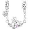 HUIPOJUE Ciondoli in Argento Sterling 925 per Bracciali e Collane Compatibili con Pandora, Fermagli a Clip, Catena di Sicurezza, Gioielli Natalizi da Regalare alle Donne
