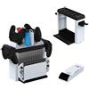 AriKroii Supporto al Gioco Torre per Switch/OLED, Caricatore Joystick PS5, Caricatore per Joy c on con 12 Slot di Giochi, 15 CD da Gioco, Controller Switch Pro, TV Dock, Accessori da Gioco