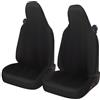 Auto Accessori Lupex Coprisedili auto compatibili con Smart fortwo, 450 451 e 453, 1 2 3 Serie, Tessuto Policotone (Nero)