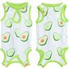 BKEPDY Tutina Protettiva Post Operatoria Gatto Stampa Avocado Vestito Recupero Animale Domestico Body Chirurgico Felino