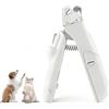 VOSSOT Tagliaunghie per Animali Domestici con Luce LED,Forbici per Unghie Professionali in Acciaio Inossidabile con Protezione Lima Nascosta e Impugnatura Antiscivolo Ideale per Cani Piccoli Gatti e Conigli