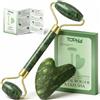 tophld Rullo facciale e strumenti per il viso Gua Sha, massaggiatore viso per la cura di sé, rullo di giada per viso, scolpire la mascella e ridurre il gonfiore