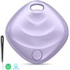 Hoxe Tracker Tags Viola (1 Pack), Bluetooth Trova Oggetti Compatibile con Apple Dov'è (solo iOS), Smart Tracker Localizzatore per Bagagli/Zaini, Batteria Sostituibile