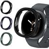 Wowstrap 3 Pezzi Coque pour Samsung Galaxy Watch 8 44mm Vetro Tempourato, Custodia Rigida Protezione Totale Extreme Sottile HD Clear Pellicola Protettiva pour Cover Galaxy Watch 8 44 mm Protettore Schermo