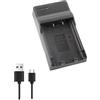 Panlouting Ricarica Batteria Caricatore USB NP20 compatibile con Casio Exilim EX-M1, EX-M2, EX-M20, EX-S100, EX-S3, EX-S500, EX-S600, EX-S770, EX-S880, Exilim Zoom EX-Z12, EX-Z15, EX-Z18, EX-Z3