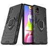MaiJin Compatibile con Samsung Galaxy M51 Cover, Custodia Armor Anello Cavalletto (Funziona con il Supporto Magnetico per Auto) Case Paraurti (Nero)