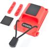 HYSHIKRA Clip da cintura bidirezionale per walkie talkie accessori per cintura, per radio palmare/altoparlante microfono/altoparlante radio mobile, compatibile con Baofeng Motorola Quansheng (rosso)