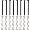 Create idea 8 Set Di Viti Di Montaggio Per Pickup Humbucker M2,5 X P0,45 Lunghezza 31 Mm Con Molle Da 28 Mm Per Installazione E Regolazione Di Pickup A Doppia Bobina Per Chitarra Nero