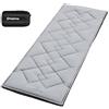 KingCamp Cot Mattress, Portable Lightweight Camping Sleeping Mat Soft Comfortable Non-Slip Cot Pad for Camp Cot, RV Bunk & Twin Beds (75x 25x2, Gray)