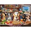 BenBen Puzzle 500 Pezzi per Adulti: Cena con Cane, 50 x 35 cm, Classico per Ragazzi, Donne e Uomini, Puzzle come Decorazioni per la Casa