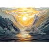 Yunlus Puzzle per adulti 1000 pezzi Impossibile Difficile Difficile Puzzle impegnativo per adulti 1000 pezzi Puzzle Alba al picco di montagna Puzzle 1000 pezzi 71,1 x 50,8 cm