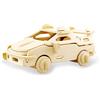 Georgie Porgy Particelle elementari Animali di Puzzle di Legno 3D per Il Regalo educativo del Giocattolo del Puzzle dei Bambini (JP235 Auto)
