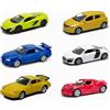 OPO 10 - Lotto di 6 Auto in Miniatura da 3 Pollici: Porsche Renault Audi Nissan McLAREN Alfa Romeo - WELS01
