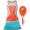 Barbie HBV66 Fashion Pack Completo Sportlerin, Dress e Racchetta da tennis
