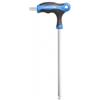 Högert Technik - Chiave esagonale tipo T con sfera - lunga - Diametro 10 mm - Realizzato in acciaio S2 di alta qualità - Resistente alla deformazione e all'abrasione - Manico a forma di T