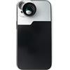 SYSTEM-S Obiettivo Zoom 3X Tele Filtro obiettivo con custodia in nero per iPhone 13
