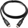 System-S Cavo USB4 da 100 cm tipo C maschio a maschio 40 Gbps adattatore nero