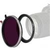 Kase 77mm Filtro 3 in 1 VND+CPL+Black Mist con Anello di Adattamento 72-77mm, ND Variabile 1.5-8 Stops (ND3-ND256) per Regolazione Rapida dell'Esposizione e Facile Controllo della Luce