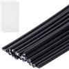 QUARKZMAN 10Pcs Bacchette Per Saldatura Plastica, 8 Pollici Strisce Per Riparazione In PP Con Rete Rinforzata Per Riparazione Kayak, Paraurti Auto, Nero