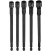 QUARKZMAN Bussole per Avvitatore Esagonale a Dado 6/7/8/9/10mm Chiavi Bussola Metriche 6 Punte Gambo Esagonale 1/4 Inserto Magnetico Acciaio CR-V Bulloni per Trapani, Lungo 5.91 (150mm)