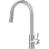 Homshsjhkis Rubinetto Lavello Cucina, Miscelatore Cucina, Rubinetto Cucina con Doccetta Estraibile in Acciaio Inox con Bocca Alta, Miscelatore Pressione Orientabile 360° Monocomando