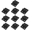 ECSiNG 10 Pezzi Di Cerniera In Plastica Di Nylon 57x46x8mm Per Cassette Degli Attrezzi Per Camper E Roulotte Nere