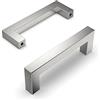 Amerdeco 10 pezzi Maniglie per Mobili da Cucina Nickel rotto Maniglie cucina Distanza fori 96 mm armadietti in acciaio inossidabile per mobili da cucina Decorazioni per la casa