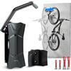 Borgen Portabici da Muro Girevole fino a 35 kg - Supporto bici verticale salvaspazio - Incl. tasselli Fischer DuoPower per montaggio stabile - Imballaggio senza plastica, materiali di alta qualità