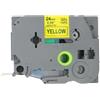 BROVACS Nastro laminato blu su giallo, compatibile con stampanti Brother P-Touch TZ 653 TZe 653, 24 mm, OPA4653