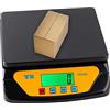 ALETO Bilancia postale, scala digitale accurata da 30 kg, 1 g, display LCD retroilluminato da 2,8 g, bilancia digitale per pacchetti, lettere, cibo g/oz/lb/kg/tl/ct conversione (nero)
