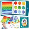 Mecctuck Puzzle a frazione, libro magnetico per bambini, libro di rottura magnetico, materiale magnetico, calcolatore rottura, per l'asilo, la scuola elementare, le fratture della matematica (B)