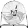 Pro Breeze Ventilatore da Pavimento 50 cm Cromato - Motore Potente 120W, 3 Velocità, Testa Inclinabile 160°, Massima Durabilità, Facile da Spostare, Ideale per Casa, Palestra e Ufficio