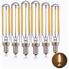 Genixgreen Lampadina LED E14 2W T20/T6 Lampada a filamento sospensione lunga a LED Edison 20w Sostituzione incandescente Calda bianca 2700K Lampadina,Non Dimmerabile,6 Pezzi