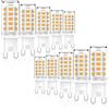 CHEERBEE G9 LED Dimmerabili Bianco Caldo 3W Equivalente a Lampadine Alogene 28W 40W, Lampadina LED G9, Senza Sfarfallio, 325LM, 2700K, AC 220-240V, Confezione da 10