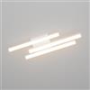 Klighten Plafoniera Led Soffitto 20W 1720LM, Plafoniera 3 Barra, Lampada Soffitto Decorativa Moderna per Corridoio Camera da Letto Soggiorno Cucina, 45 cm, Bianco Caldo 3000K, Bianco