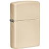 Zippo Accendino Zippo® Flat Sand 49453, Accendino Antivento Ricaricabile Zippo, Realizzato in Metallo con Caratteristico click Zippo, Color Sabbia, Made in USA, Ottima Idea Regalo