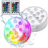 Aoreun Luci per Piscina, 2 Pezzi Luce LED Sommergibile 13 LED Luci Piscina IP68 Impermeabile LED Luci Subacquee con Telecomando 16 Colori Luci a Sommergibili per Giardino Piscina Laghetto Fish Tank