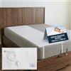 TELLURIS Grounding Sheet - Lenzuolo di messa a terra - Earthing Sheet 180 x 68 cm - Migliora il sonno - Facile connessione con presa di terra - Comfort e benessere naturale