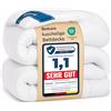 Bedsure Piumone 200x200 4 Seizoenen - Copriletto 200x200cm Certificato Oeko-TEX - 300GSM Morbido Caldo Piumino Coperta da Letto per Allergici, Bianco