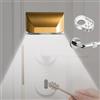 Gonggi Luce per serratura della porta d'ingresso, luce notturna con sensore di movimento, a batteria, senza fili, per interni ed esterni, bagno, parete di casa (glod)