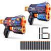 XSHOT ZURU Skins Flux Blaster - Poppy Playtime - Confezione da 2 con 16 freccette, ricarica semplice, tecnologia Air Pocket Dart, giocattolo in schiuma Blaster per bambini, adolescenti e adulti