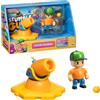 Bizak Stumble Guys Playset con figura snodata da 7,5 cm, ricrea scene del Videogioco, Mr. Stumble con Canon, ragazzi e Ragazze da 8 anni, (64119201)
