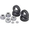 Carson Modellsport 1521522 500907006 1:14 - Svasatore completo in plastica, 14 mm, profilo stradale europeo, colore: Argento